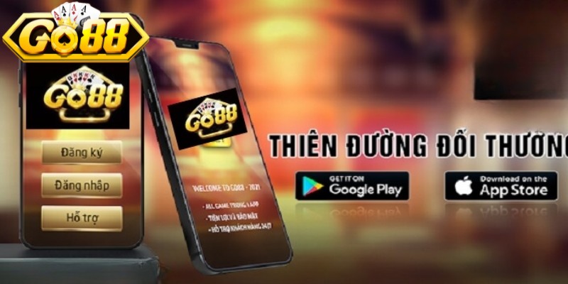 Các bước ngồi chơi thực hiện để tải app Go88